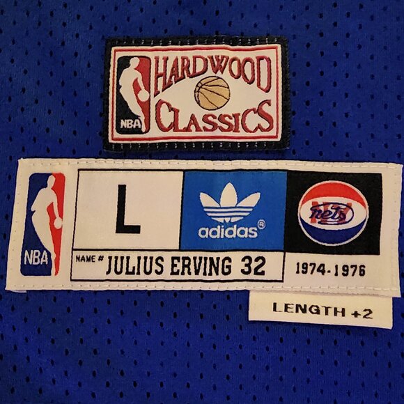 Julius Erving New York Nets 1974-1976. NWT. NEW Adidas Hardwood Classics jersey - Picture 3 of 6